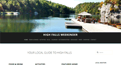 Desktop Screenshot of highfallsweekender.com